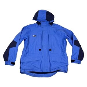 Vintage Polo Sport Ralph Lauren RLX Blue Gore Tex Ski Snowboard Jacket